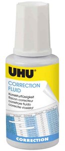 Liquide de correction Correction Fluid, blanc, 20 ml UHU
