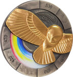 Pièce de monnaie en Argent 5 Dollars g 62.2 (2 oz) Millésime 2023 Missing Treasures GOLDEN OWL