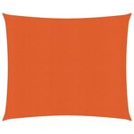 vidaXL Voile d'ombrage 160 g/m² Orange 3 6x3 6 m PEHD