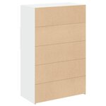 vidaXL Buffet haut blanc 80x42 5x124 cm bois d'ingénierie