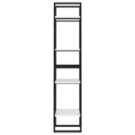 vidaXL Bibliothèque à 4 niveaux blanc 40x30x140 cm bois d'ingénierie