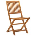 vidaXL Chaises pliables d'extérieur lot de 4 Bois d'acacia solide