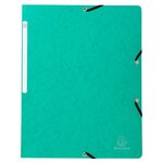 Chemise À Élastique Sans Rabat Carte Lustrée 355gm2 - A4 - Vert - X 50 - Exacompta