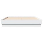 vidaXL Cadre de lit sans matelas blanc 120x190 cm
