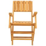 vidaXL Chaises de jardin pliantes lot de 6 55x62x90cm bois massif teck