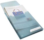 Sachet de 3 pochette Maxi CombiFile soufflet A4 PP grainée Bleu Transparent LEITZ