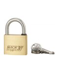 THIRARD - Cadenas à clé Mach 3  laiton  extérieur  anse acier  50mm  2 clés