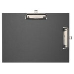 Porte-bloc Double Clip Papier Enduit - Format 23x32cm Pour A4 - Noir - X 10 - Exacompta