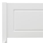 vidaXL Cadre de lit Bois de pin massif Blanc 180x200 cm