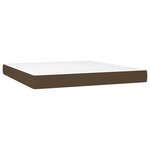vidaXL Sommier à lattes de lit avec matelas Marron foncé 160x200 cm