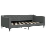vidaXL Lit de repos gris foncé 90x190 cm tissu