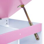 vidaXL Bureau pour enfants Inclinable Rose et blanc