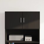 vidaXL Armoire murale noir 80x42 5x40 cm bois d'ingénierie