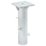 vidaXL Base de parasol enterré argenté 16x16x39 5 cm acier