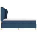 Lit box spring vidaXL avec matelas Bleu 140x200 cm en tissu