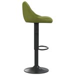 vidaXL Tabourets de bar lot de 2 vert clair velours