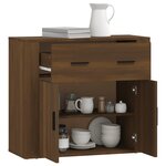 vidaXL Buffet Chêne marron 80x33x70 cm Bois d'ingénierie