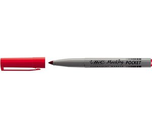 Marqueur Permanent MARKING POCKET 1445 Pte Ogive Moy. Rouge BIC