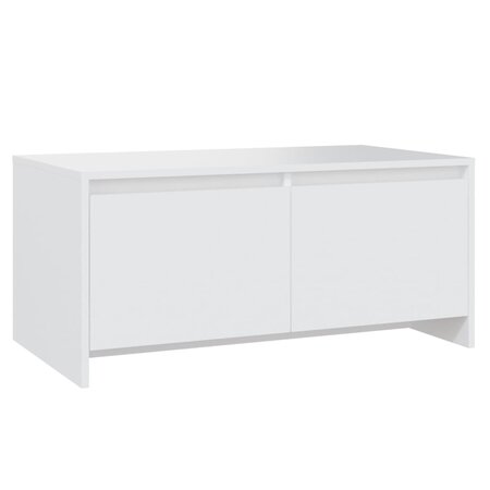 vidaXL Table basse Blanc 90x50x41 5 cm Aggloméré