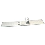 Classeur à levier papier marbre gris dos de 70mm - A5 horizontal. - Gris-dos noir x 20 EXACOMPTA