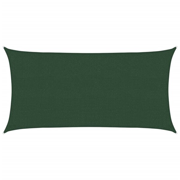 vidaXL Voile d'ombrage 160 g/m² Vert foncé 2 5x4 5 m PEHD