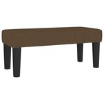 vidaXL Sommier à lattes de lit avec matelas Marron foncé 100x200 cm