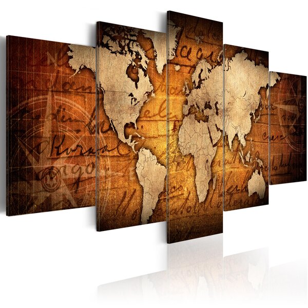 Tableau - amber map l x h en cm 200x100