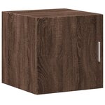 vidaXL Armoire de rangement mince chêne marron 40x42 5x225 cm