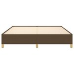 vidaXL Cadre de lit Marron foncé 180x200 cm Tissu