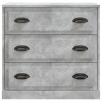 vidaXL Buffet gris béton 70x35 5x67 5 cm bois d'ingénierie