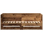 vidaXL Canapé avec tiroir Bois ancien Bois d'ingénierie 75 x 190 cm