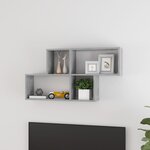 vidaXL Étagère murale Gris béton 100x18x53 cm Aggloméré