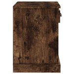 vidaXL Tables de chevet 2 Pièces chêne fumé 43x36x50 cm