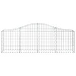 vidaXL Paniers à gabions arqués 9 Pièces 200x30x60/80 cm Fer galvanisé