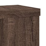 vidaXL Supports pour plantes 2 Pièces chêne marron bois d'ingénierie