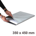 Lot de 100 Enveloppes plastiques blanches opaques FB05 - 350x450 mm