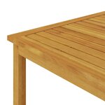 vidaXL Table de salon de jardin 63x63x30 cm Bois solide d'acacia