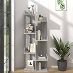vidaXL Bibliothèque 48x25 5x140 cm Sonoma gris Bois d'ingénierie