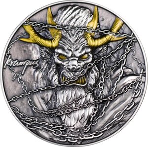 Pièce de monnaie en Argent 3000 Francs g 93.3 (3 oz) Millésime 2025 KRAMPUS AND SANTA CLAUS