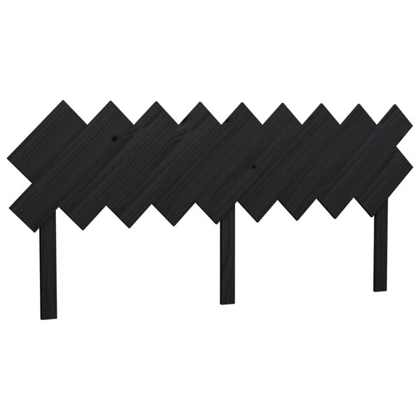 vidaXL Tête de lit Noir 178x3x80 5 cm Bois massif de pin