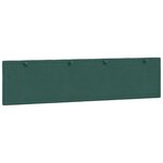vidaXL Coussin de tête de lit vert foncé 200 cm velours