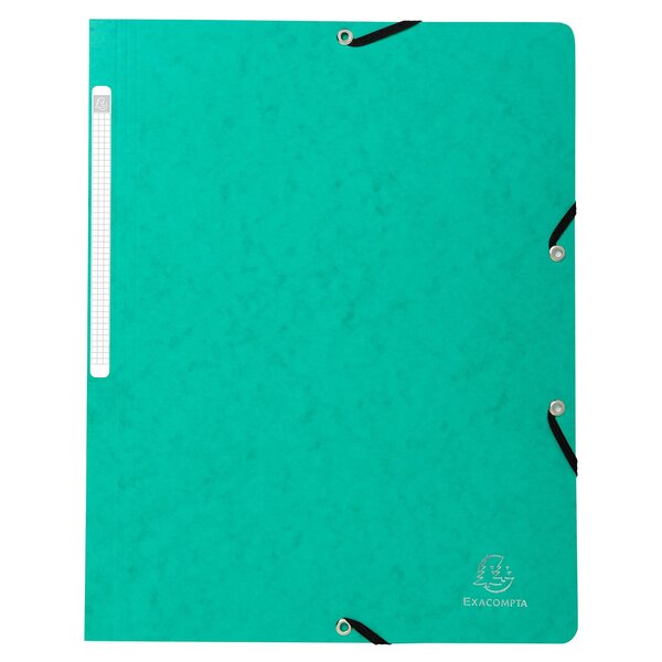 Chemise À Élastique Sans Rabat Carte Lustrée 355gm2 - A4 - Vert - X 50 - Exacompta
