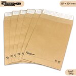 Lot de 1000 enveloppes kraft 120g à soufflets c4 - gamme courrier+