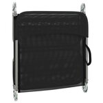 vidaXL Chaises longues pliables lot de 2 noir textilène et acier