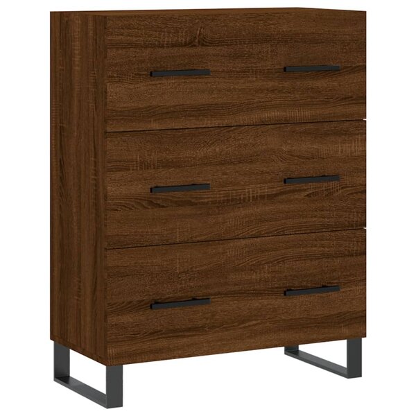 vidaXL Buffet chêne marron 69 5x34x90 cm bois d'ingénierie