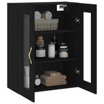 vidaXL Armoire murale noir 69 5x34x90 cm