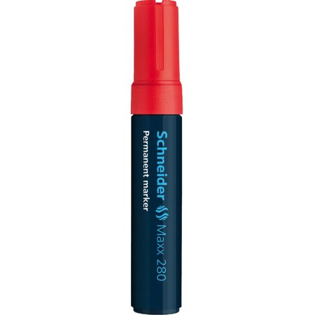 Marqueur permanent Maxx 280 Pte Biseau 4-12 mm Rouge SCHNEIDER