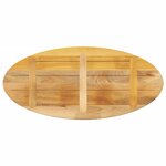 vidaXL Dessus de table 140x50x3 8 cm ovale bois massif de manguier