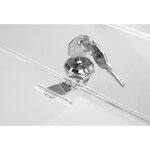 Urne Transparente Fermable À Clé 21x21 Cm Avec Encart A5 - Cristal - Exacompta
