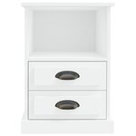 vidaXL Table de chevet blanc 43x36x60 cm